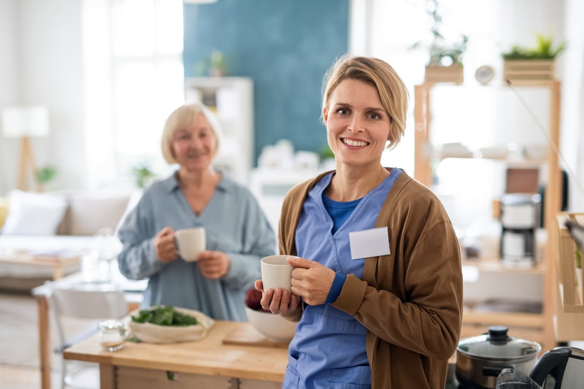 Melbourne Continence Nurse Specialist conducting an in-home continence assessment