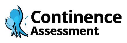 Continence Assessment logo with blue silhouette figure icon